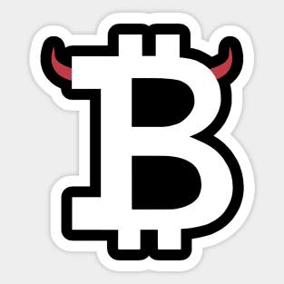 Bitcoin Devil Sticker